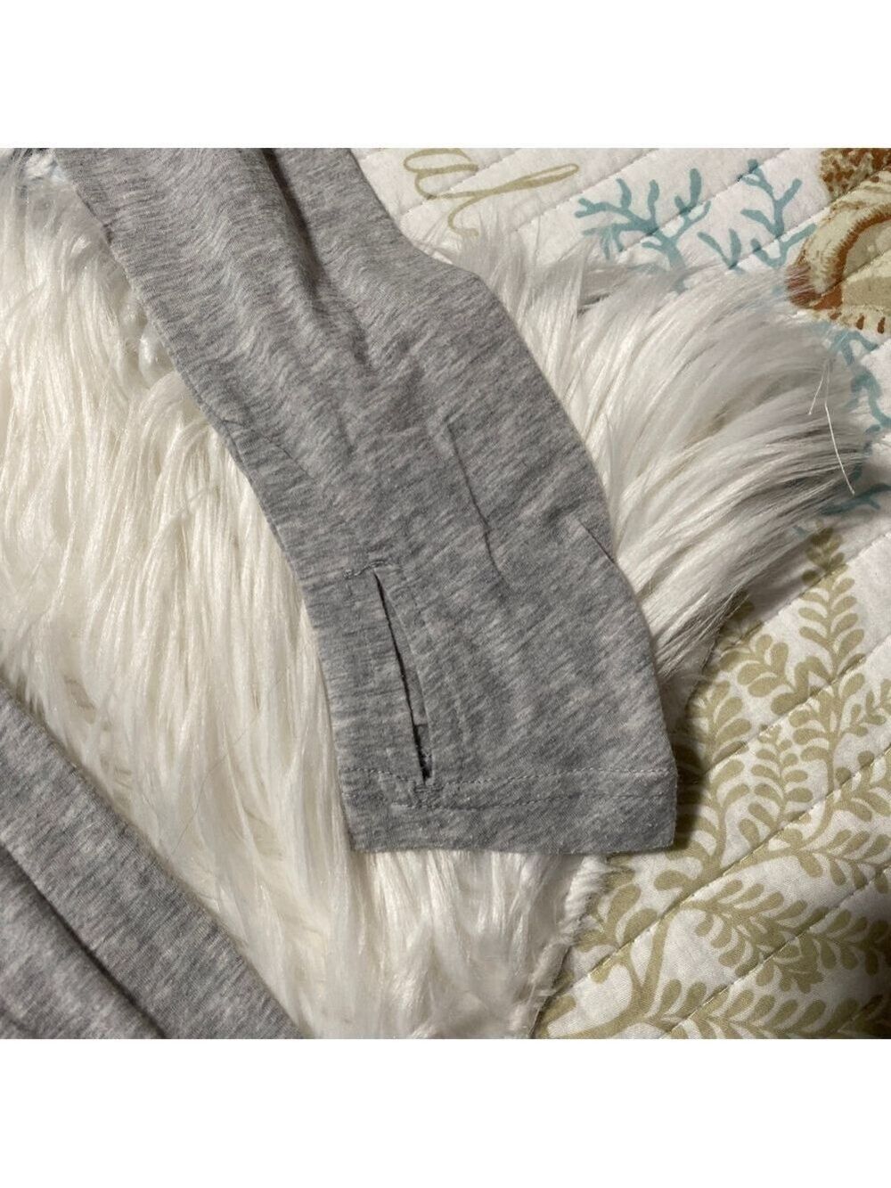 Athleta womens Long Sleeve tunic/Tee S Gray - Picture 5 of 9
